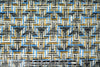 Italian basketweave graphic viscose/lycra knit