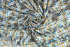 Italian basketweave graphic viscose/lycra knit