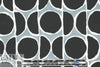 NY designer circle graphic viscose knit