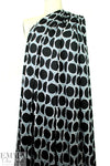 NY designer circle graphic viscose knit