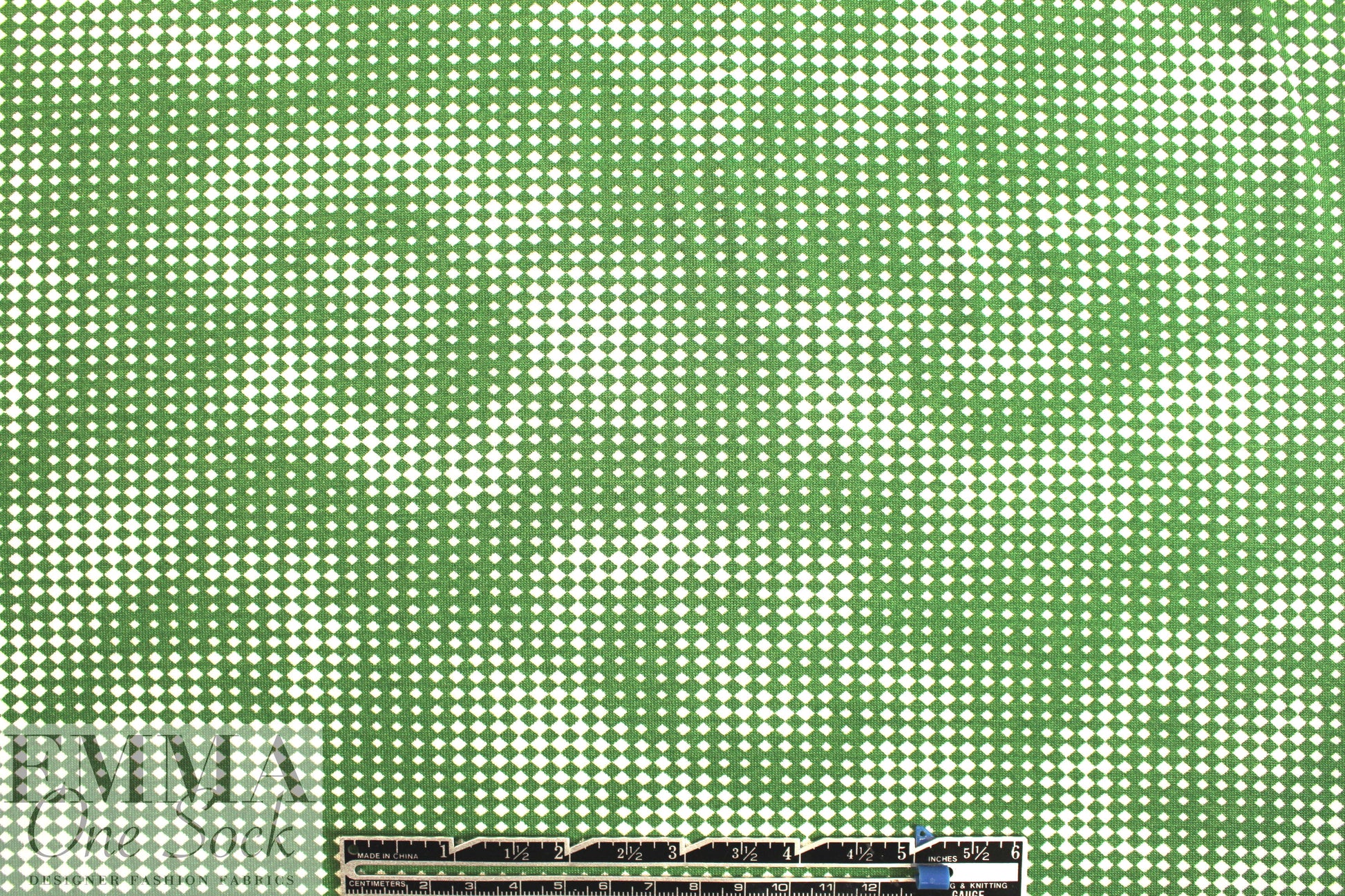 NY designer viscose knit - hidden flower pixel graphic 1.625 yd
