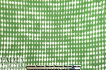 NY designer viscose knit - hidden flower pixel graphic 1.625 yd