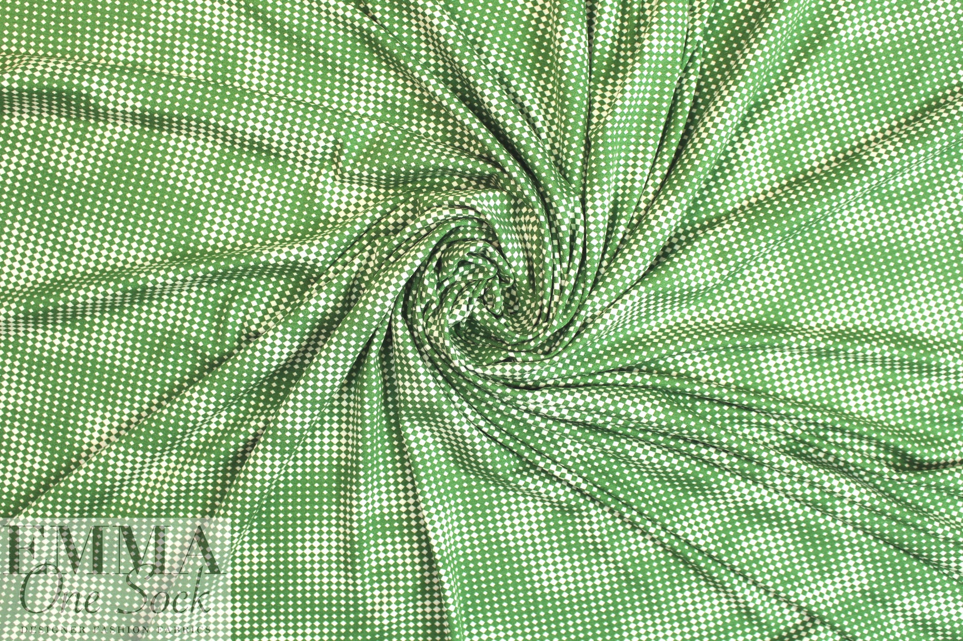 NY designer viscose knit - hidden flower pixel graphic 1.625 yd