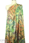 NY designer faux-textured floral poly/lycra knit