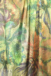 NY designer faux-textured floral poly/lycra knit