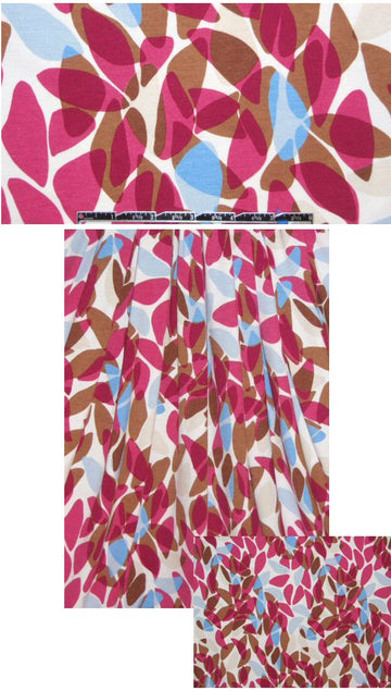 St. John petal overlap silhouette print knit 1.375 yds