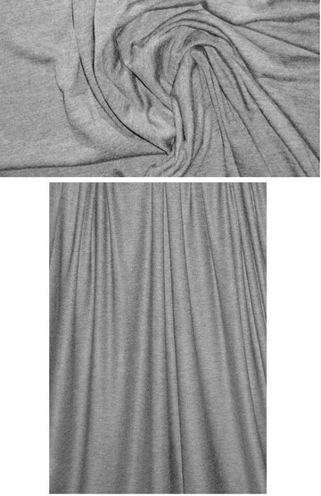 St. John featherweight rayon/lycra knit - gray heather