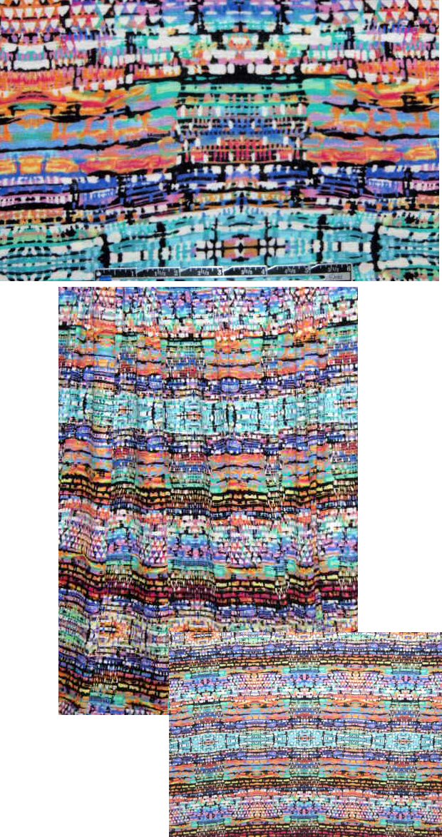 designer colorful totem graphic super soft knit