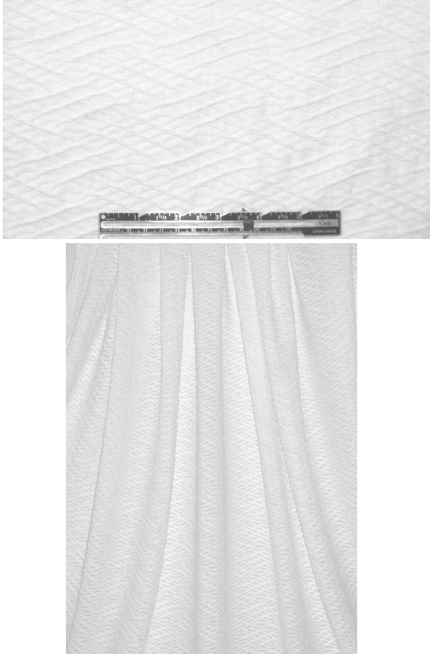 Anna S. braid design novelty knit - white