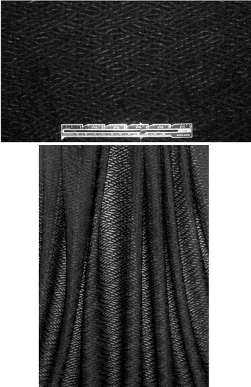 Anna S. braid design novelty knit - black