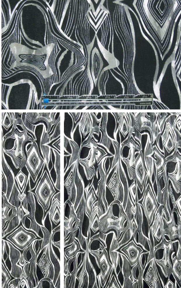 NY designer lava diamond poly/lycra knit