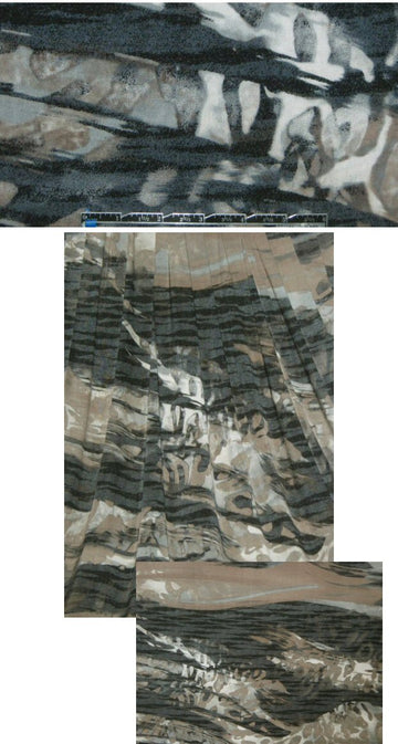 NY designer earthy abstract poly/lycra knit