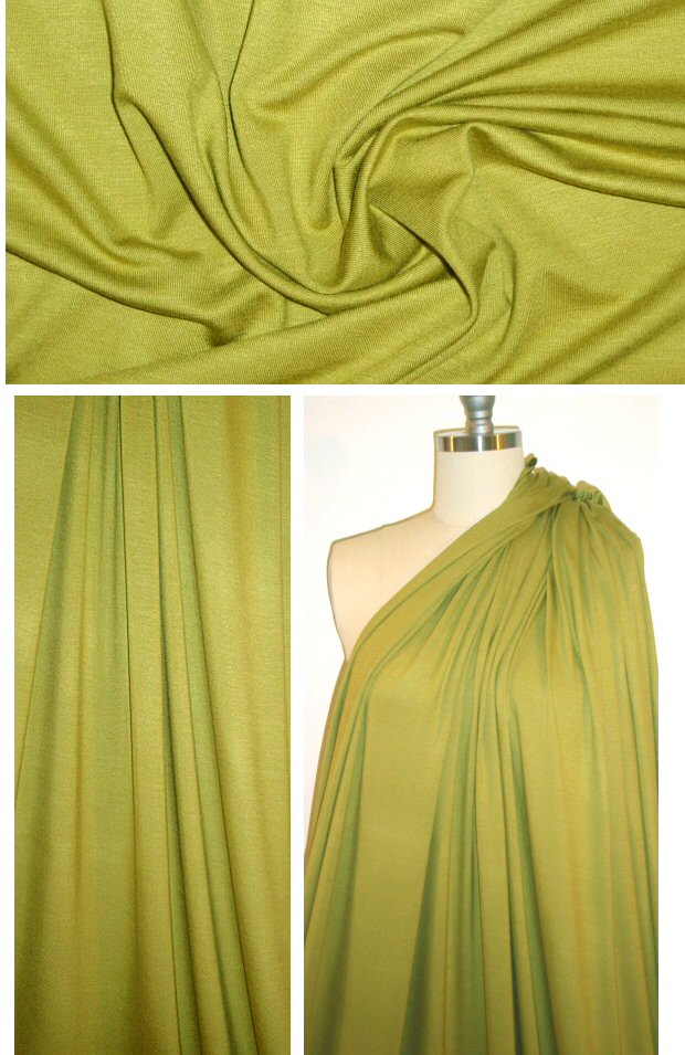 St. John light moss lightweight rayon/lycra knit 1.33 yd
