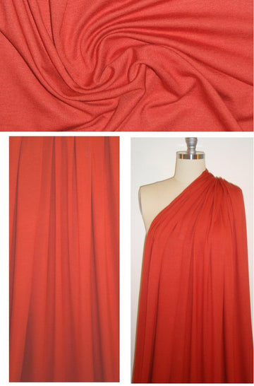 St. John bittersweet lightweight rayon/lycra knit 1.125 yds