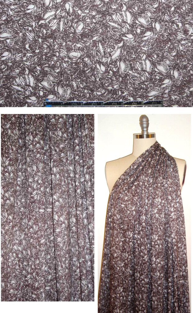 Italian 'intricate doodle' featherweight rayon/lycra knit
