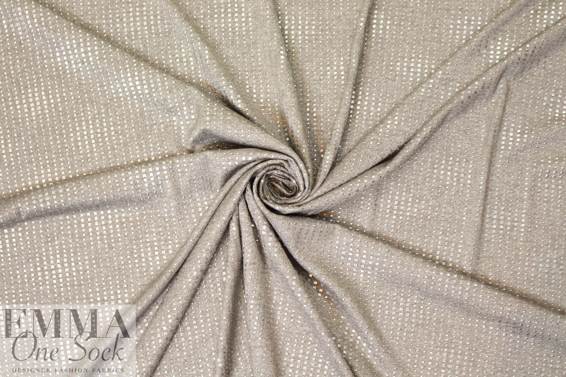 CA designer silver graphic 'embossed' metallic knit