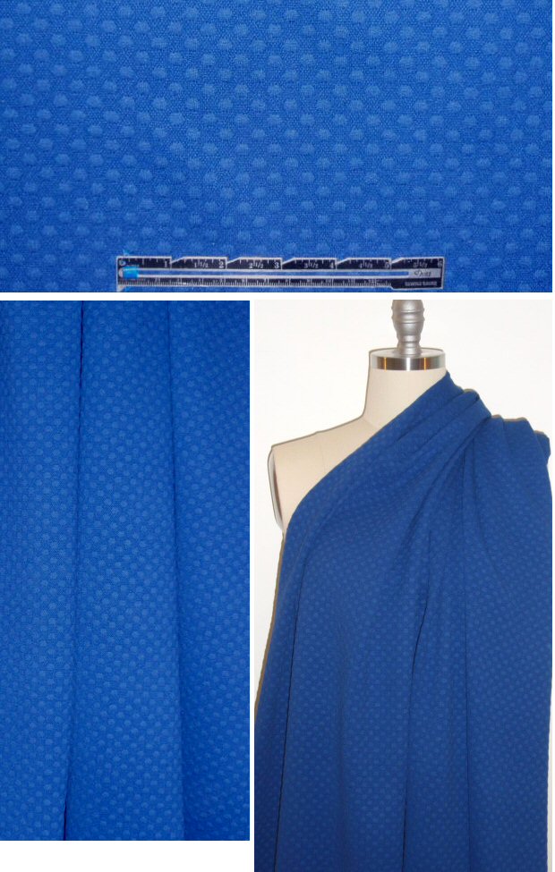 Sara Campbe11 dot-textured doubleknit -cobalt