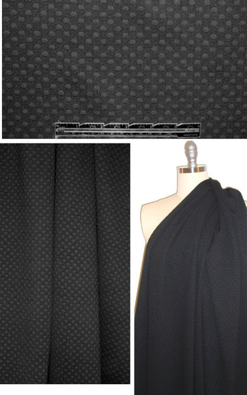 Sara Campbe11 dot-textured doubleknit -black