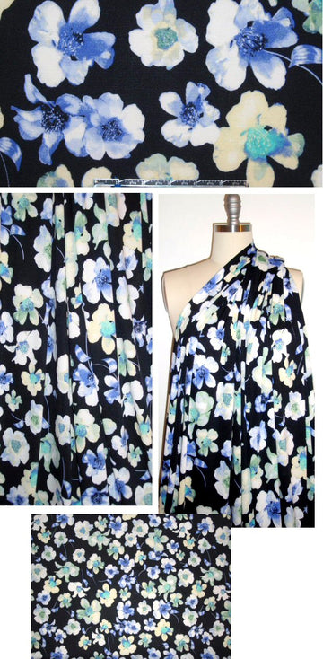 NY designer dark room flowers digital design knit