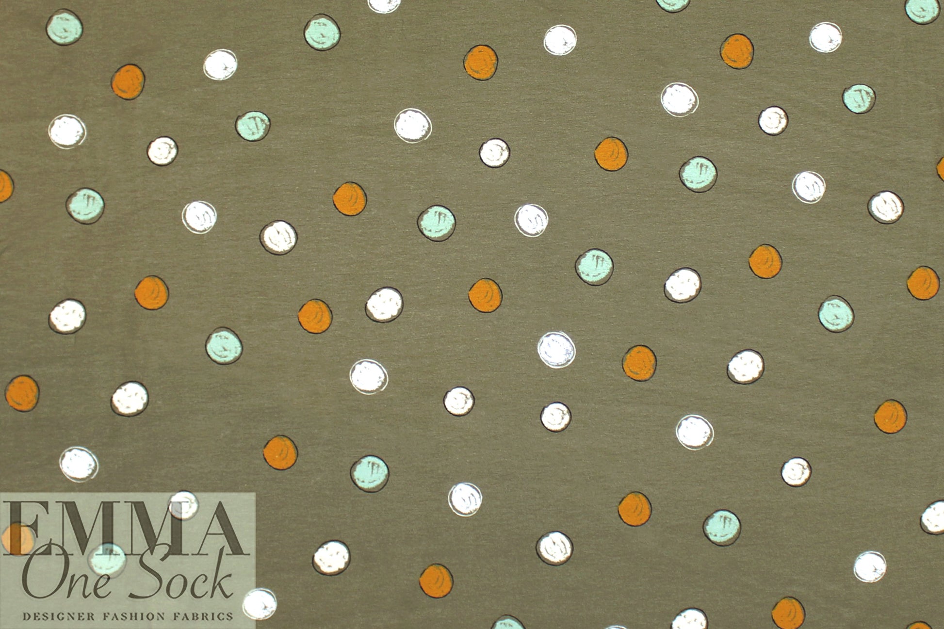 French doodle dot graphic viscose/spandex knit .5 yds