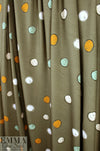 French doodle dot graphic viscose/spandex knit