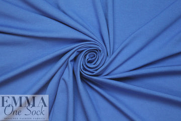 amparo blue lightweight rayon jersey 4-way 1.375 yd