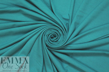 medium teal lightweight rayon jersey 4-way