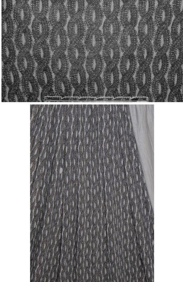 Theory black/gray loopy chains rayon knit