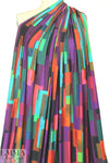CA designer 'color study' abstract print ITY knit
