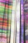 Italian digital batiky plaid ombre' viscose/spandex knit 1 yard