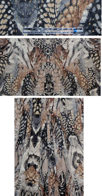 St. John engineered animal print sweater knit 1.125 yds