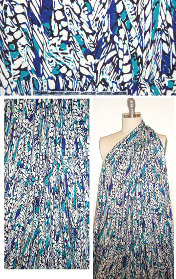 NY designer woodcut abstract lightweight knit