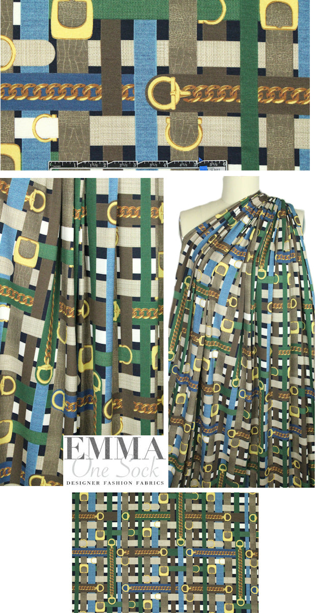NY designer 'belts, buckles and chains' digital knit