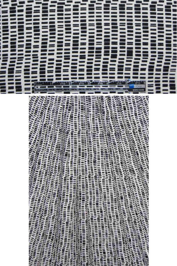 NY designer dashing dashes rayon/lycra knit 1.875 yd