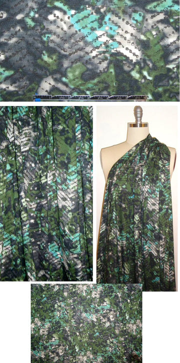 NY designer chevron dot abstract rayon/lycra knit