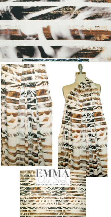 Italian 'abstract interrupted' viscose/lycra knit
