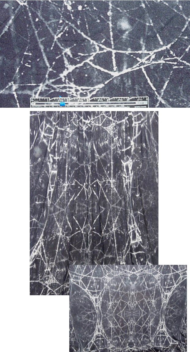 Italian rorschach web rayon/lycra jersey panel