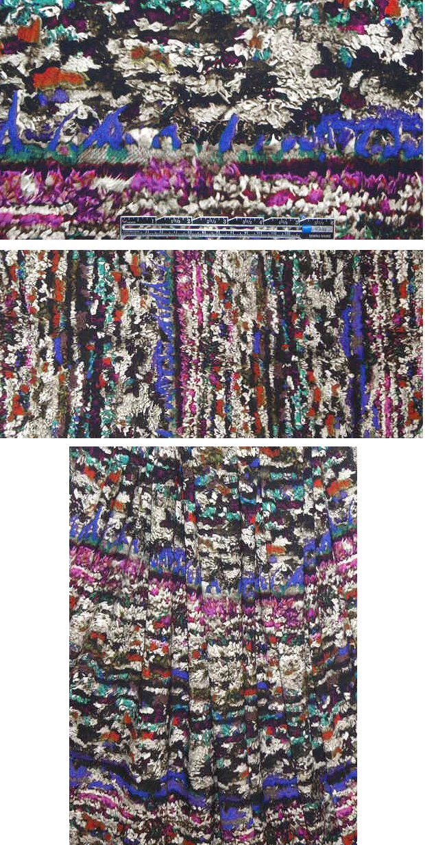 French crinkled paper abstract knit no. 1