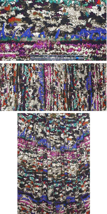 French crinkled paper abstract knit no. 1