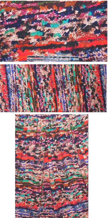 French crinkled paper abstract knit  1.25 yd