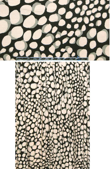 NY designer blush/gray/black dotty graphic knit print