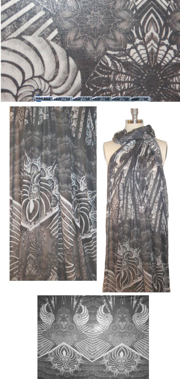 The0ry 'esoterica' panel print featherweight knit