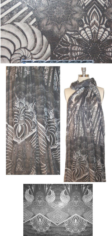 The0ry 'esoterica' panel print featherweight knit