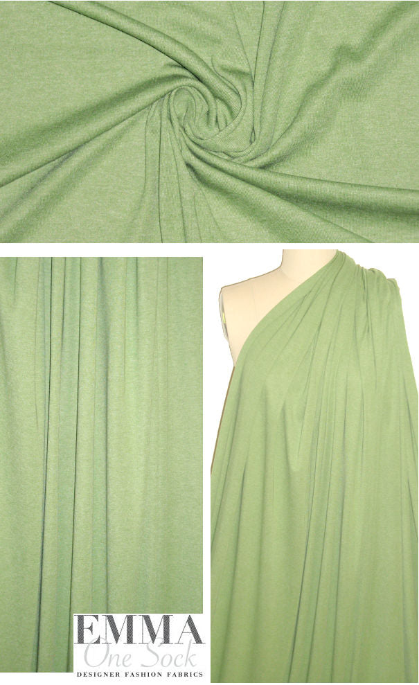 NY designer COTTON 1x1 ribbed knit - lettuce 2 yd