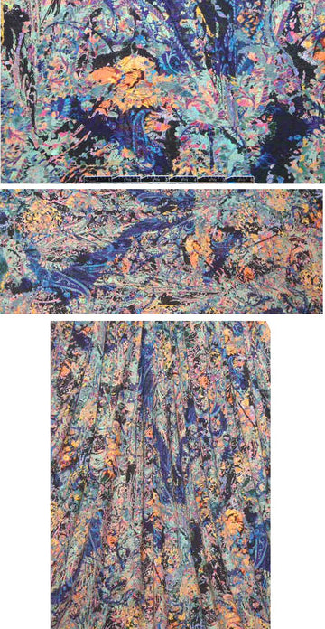 NY designer paisley deconstructed digital knit