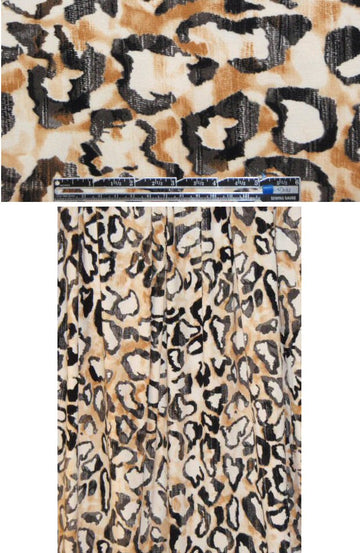 NY designer tan/black cheetah knit print
