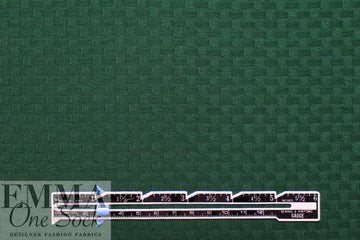 organic cotton GOTS 'wicker stitch' sweater knit - pine .75 yds