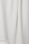 organic cotton GOTS 'wicker stitch' sweater knit - off white 1.375 yd