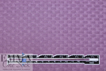 organic cotton GOTS 'wicker stitch' sweater knit - wisteria 1.375 yds