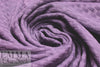 organic cotton GOTS 'wicker stitch' sweater knit - wisteria 1.375 yds